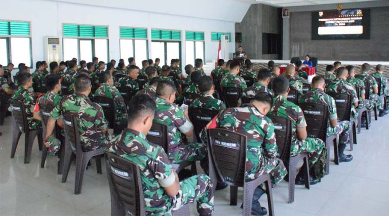 Sosialisasi pembinaan ketahanan pangan di Aula Manggala Sakti, Korem 132 Tadulako, Jumat (19/4/2024). (Foto: Penrem 132/Tdl)
