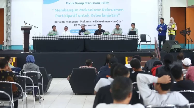 Suasana pelaksanaan FGD rekrutmen oleh PT Vale Indonesia di Sorowako, Luwu Timur. (Foto: PT Vale Indonesia)