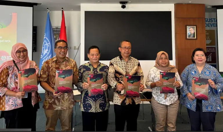 Peluncuran laporan baru dari ILO yang berjudul "Revolutionizing Health and Safety: The Role of AI and Digitalization at Work" diluncurkan secara tripartit pada Kamis (24/4/2025) di Jakarta.. (Foto: ILO Indonesia)