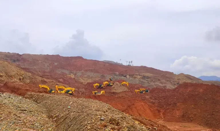 Il;ustrasi aktivitas pertambangan di Morowali. (Foto: JATAM Sulteng)