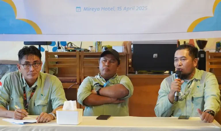 Pemaparan pryek Sorowako Limonite Ore di hadapan media di Luwu Timur, Selasa (15/4/2025). (Foto: PT. Vale)