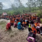 Prkatik lapangan pelatihan Jungle Rescue bagi Potensi SAR di Tahura Kapopo, Sigi. (Foto: Basarnas Palu)