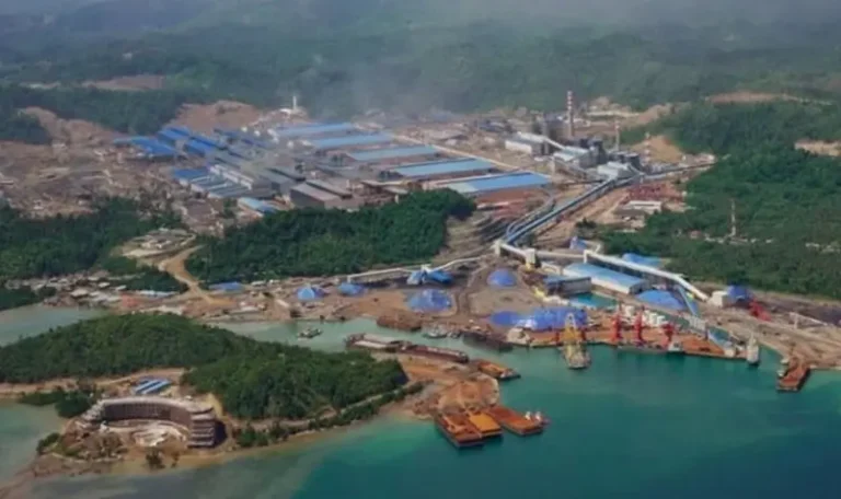 Kawasan industri berbasis nikel PT Indonesia Morowali Industrial Park (IMIP) di Morowali, Sulawesi Tengah. (Foto: PT IMIP)