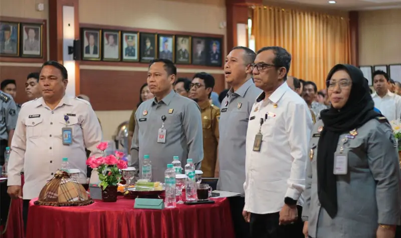 Pembukaan sosialisasi Kekayaan Intelektual Kemenkum Sulteng di Palu, Senin (19/5/2025). (Foto: Humas Kemnkum Sulteng)