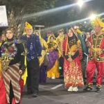 Delegasi Kota Palu pada Karnaval Budaya dalam rangka Munas VII Apeksi di Surabaya, Jumat (9/5/2025). (Foto: Prokopim Setda Kota Palu)