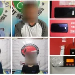 Empat tersangka narrkotika yang ditangkap Polresta Palu, Sabtu (31/5/2025). (Foto: Humas Polresta Palu)